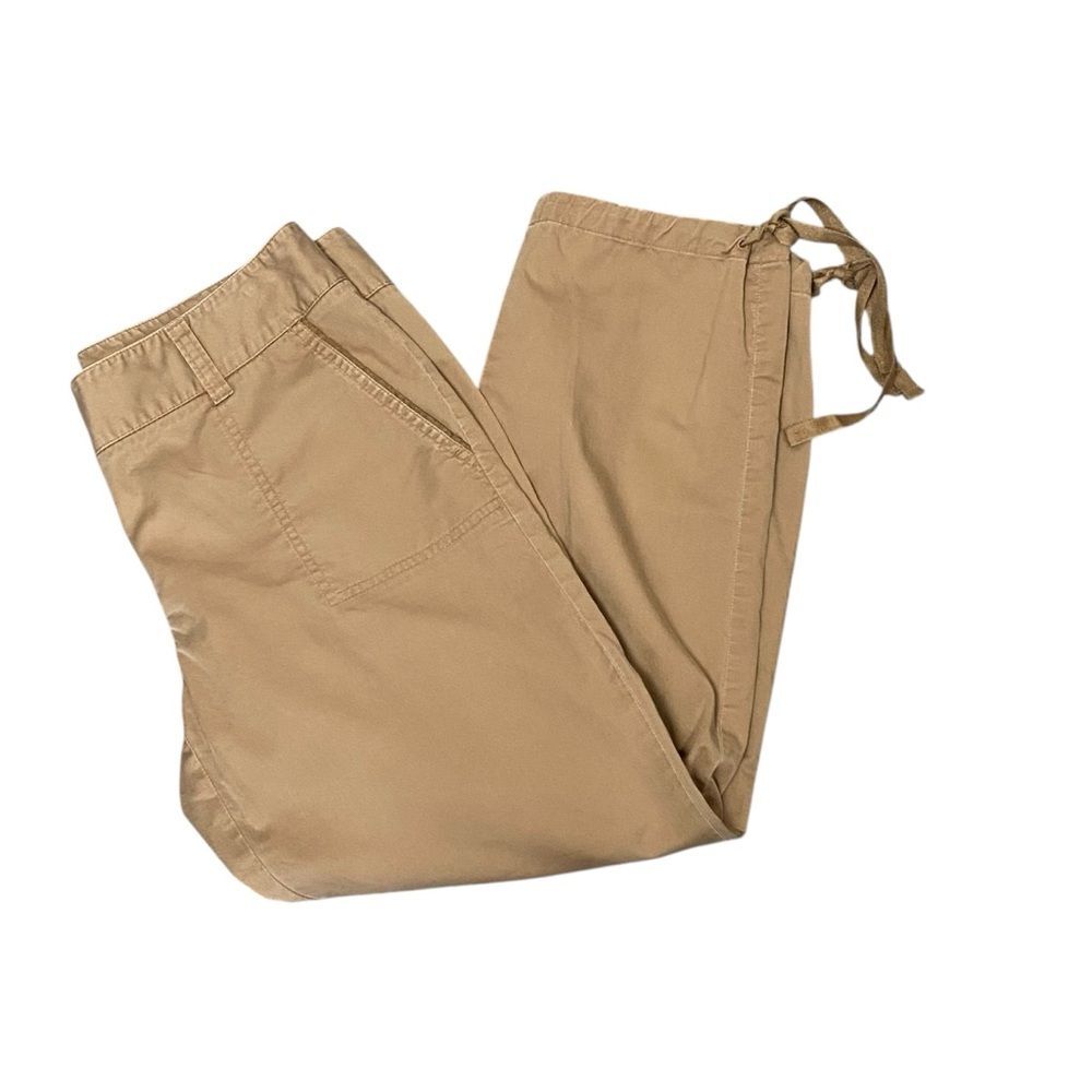 Talbots Signature Tan Chino Capri Jogger Pants Women's Size 4